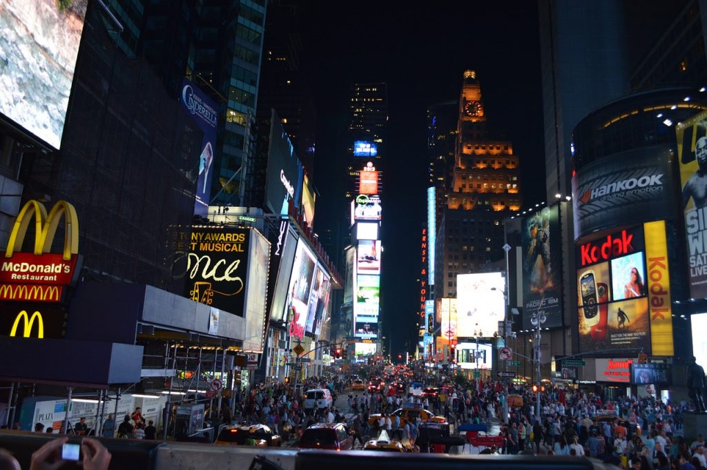 Times Square à noite