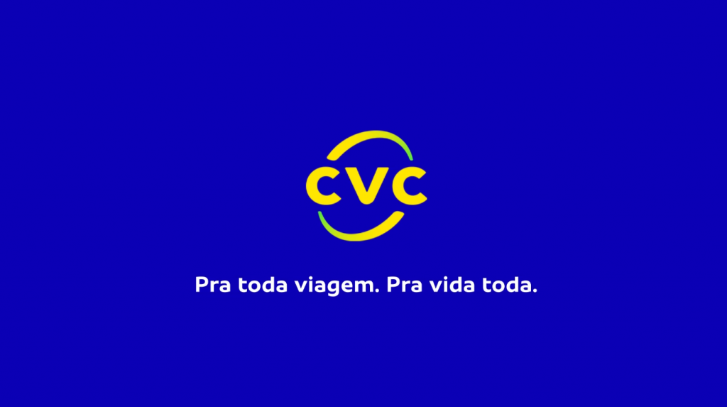 Logo CVC fundo azul
