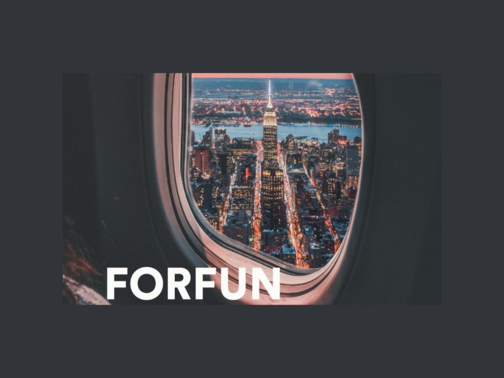 ForFun com janela de avião