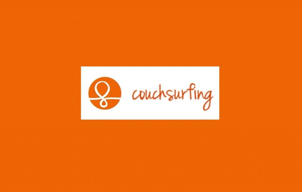 Nome Couchsurfing em laranja
