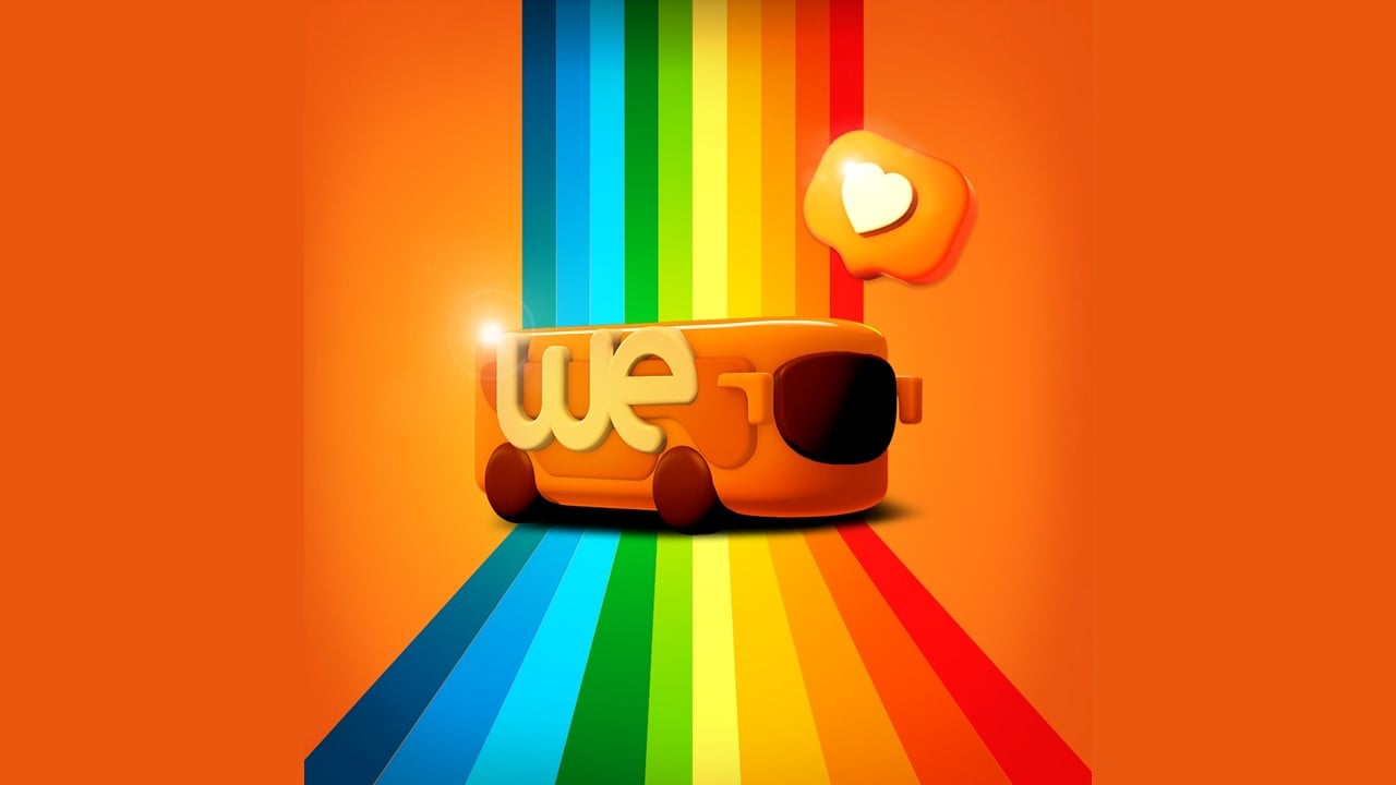 Logo Wemobi com arco-íris