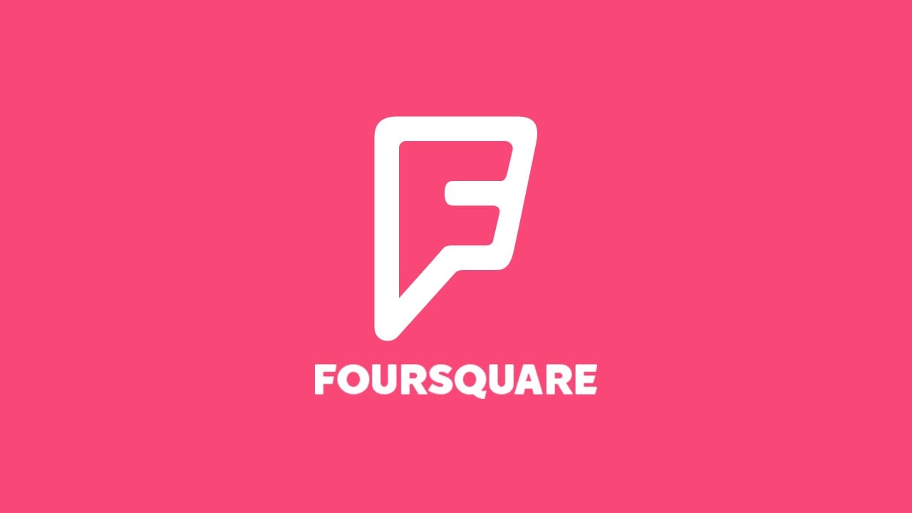 Logo e nome do aplicativo Foursquare