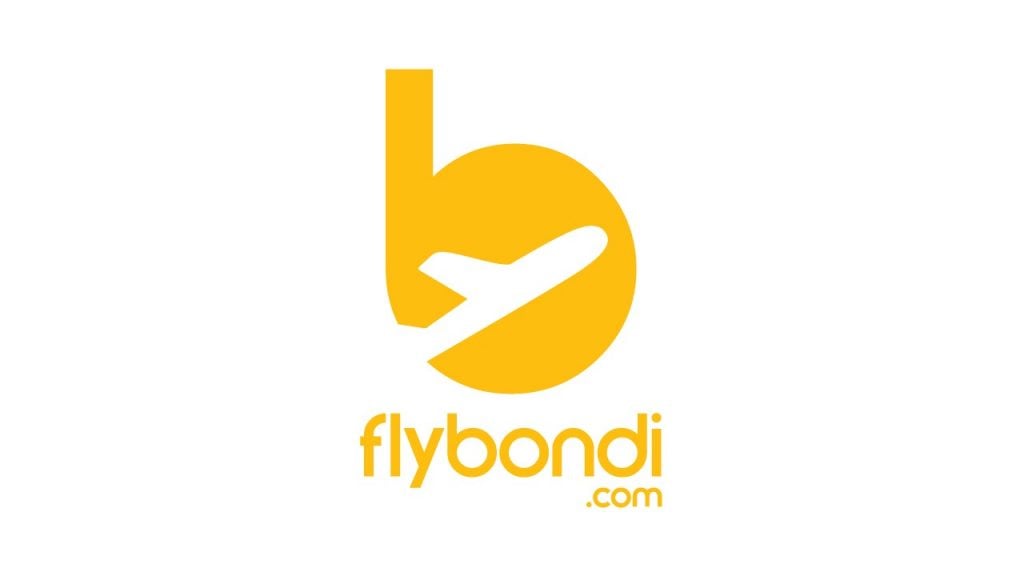 Logo e nome flybondi com fundo branco