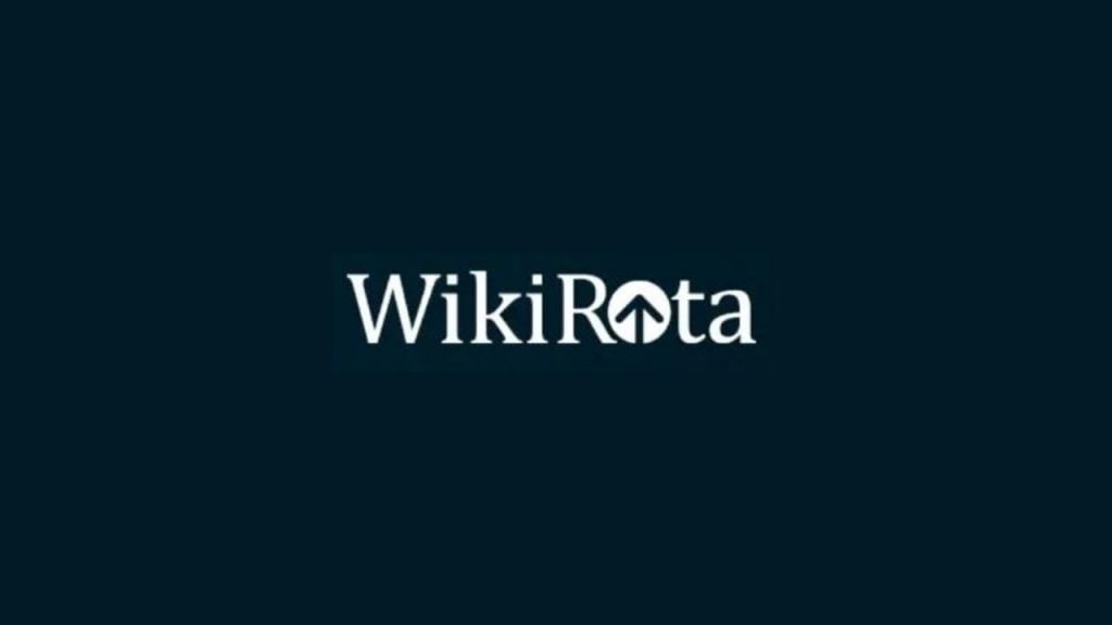 Logo aplicativo WikiRota fundo azul escuro